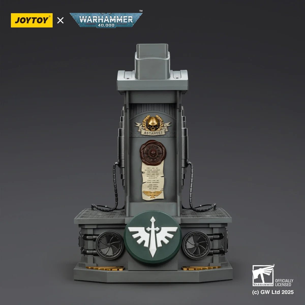 JOYTOY Warhammer 40K Dark Angels MkX Helmet Display Stand Set Action Figure  Wear Toys Titus Model Ultramarines Collection