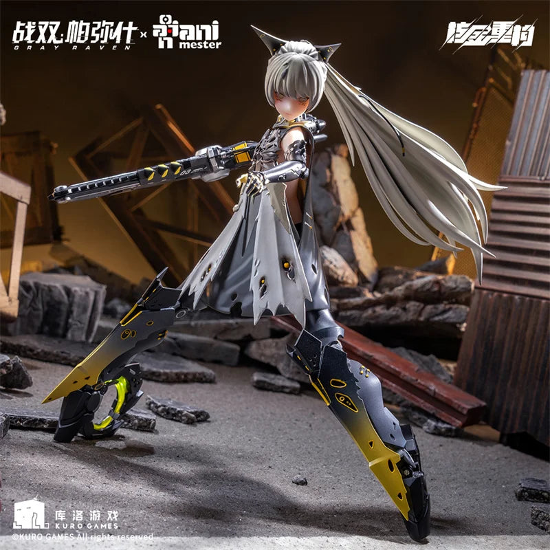 In Stock AniMester 1/9 20cm Gray Raven Punishing Nanami Pulse Mecha Girl Anime Action Figure Toys Gift Models PVC Collectible