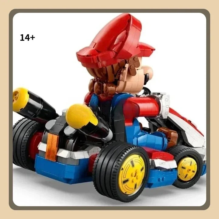 2025 New 72037 Standard Kart Classic Game Racing Car Model Building Blocks City Car Assembly Bricks Toy for Kids Adult gifts