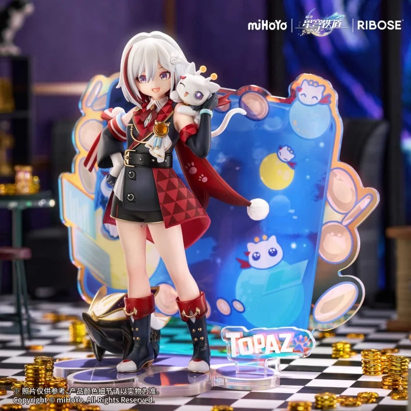 [Pre Sale] Genuine Honkai: Star Rail Anime Toy Topaz&Numby 18cm Cute Pretty Girl Figure Model Collection Ornament Girl Gift