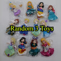Ariel Tiana Rapunzel Aurora Mini Dress Up Dolls Can Be Dressed Up Q Version of The Cartoon Peripheral Model Children's Toys