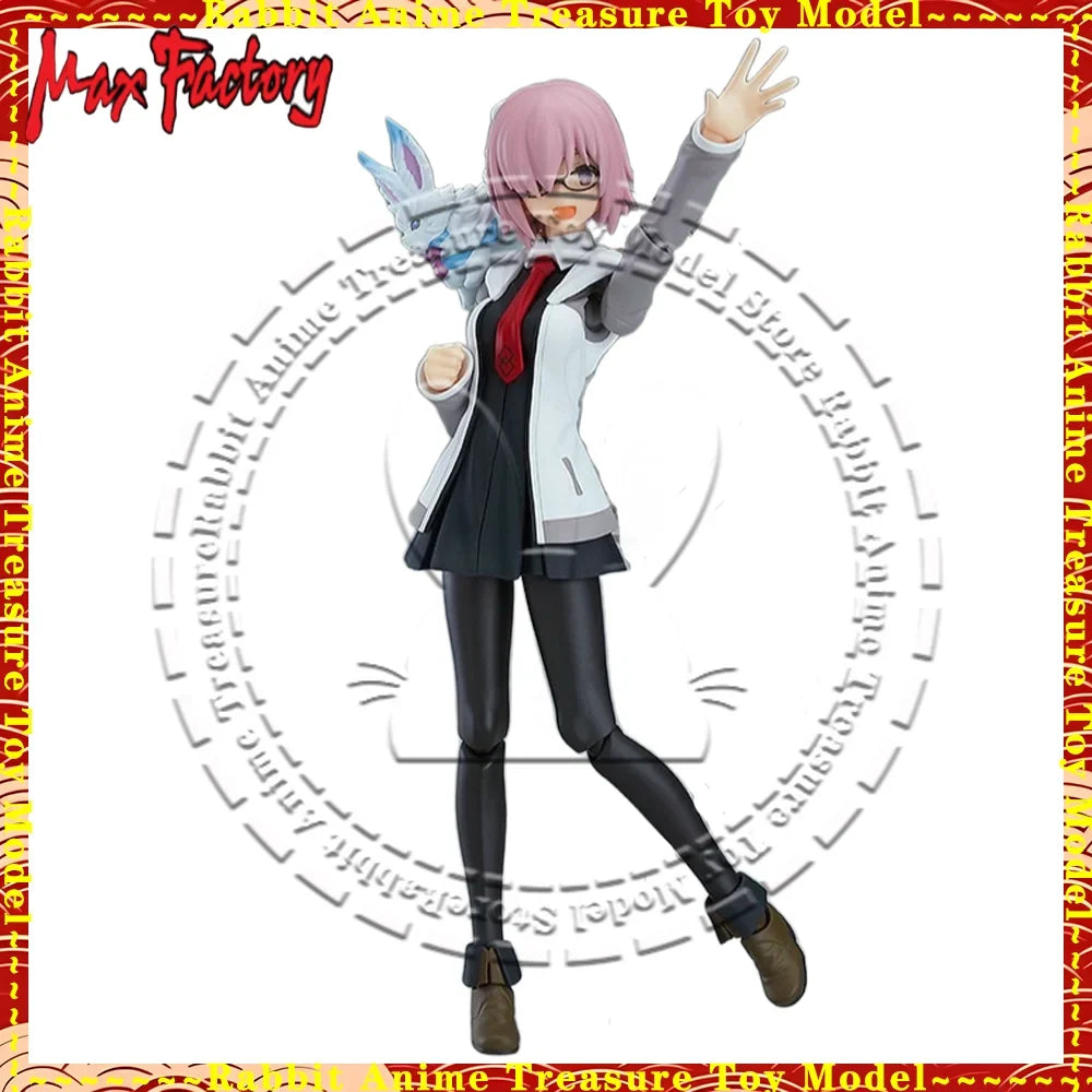 In Stock Original Genuine GSC figma Fate Grand Order Mash Kyrielight & Fou EX-51 Articulated Anime Figure Collectible Display