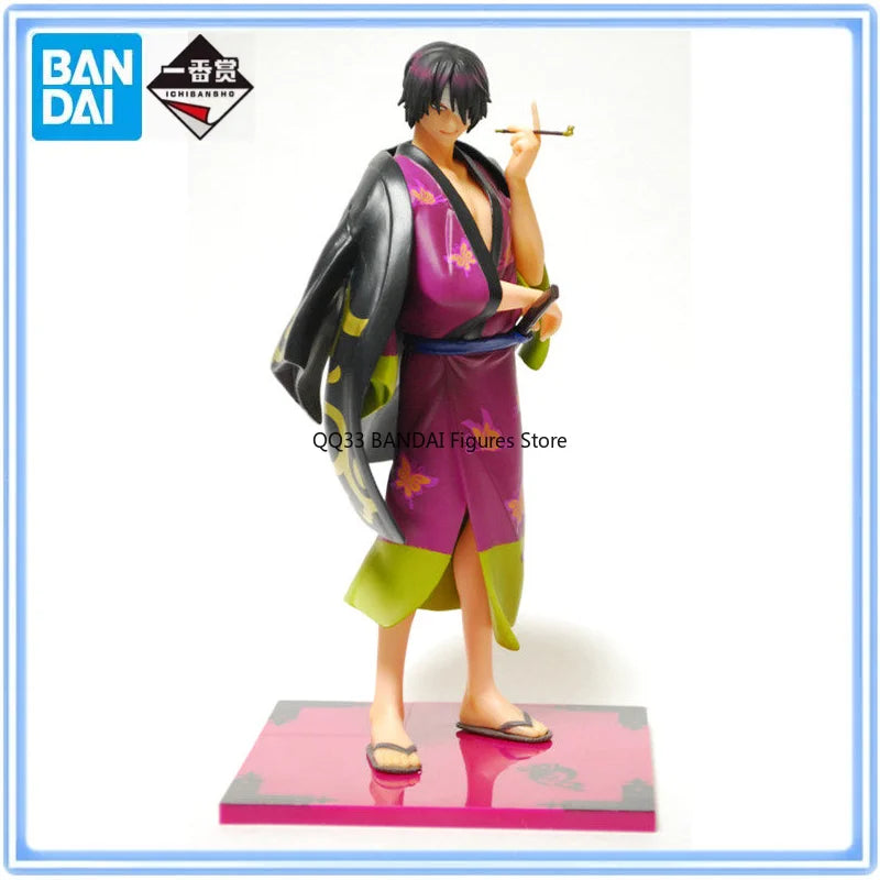 BANDAI Original Anime GINTAMA Takasugi Shinsuke Figure Prize Action Figure Model Hobbies Collectible Desktop Decoration