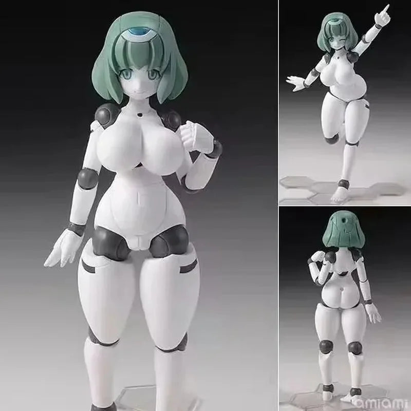 13cm Anime Polynian Fll Janna White Skin Ver 2.0 PVC Cute Girl Action Figure Articulated Joints Desk Decor Collection Gift Toy