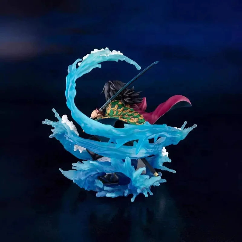 Hot 17cm Demon Slayer Zero Tomioka Giyuu Anime Action Figure Pvc Collection Model Toy Desktop Ornament Model Toys