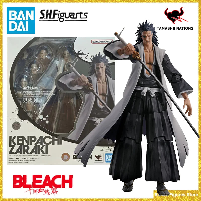 Original Bandai S.H.Figuarts SHF Ichigo Kurosaki Kenpachi Zaraki Toshiro Hitsugaya Renji Abarai Byakuya Kuchiki In Stock Toys