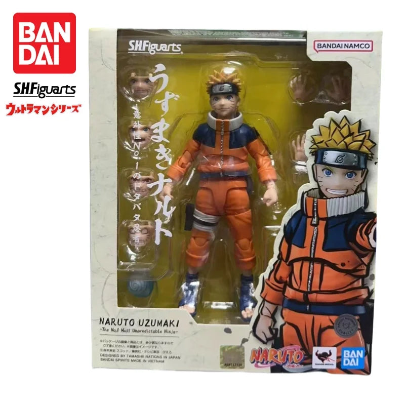 In Stock Bandai S H Figuarts Original Naruto Uzumaki Naruto Model Doll Brand New Boxed Action Figure Anime Merchandise Figurine