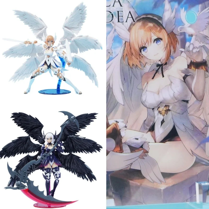 Fengyu Angel Machine Maiden Six-Winged Black And White Action Figure Collectible Movable Toy for Arcanadea Special Models Gift