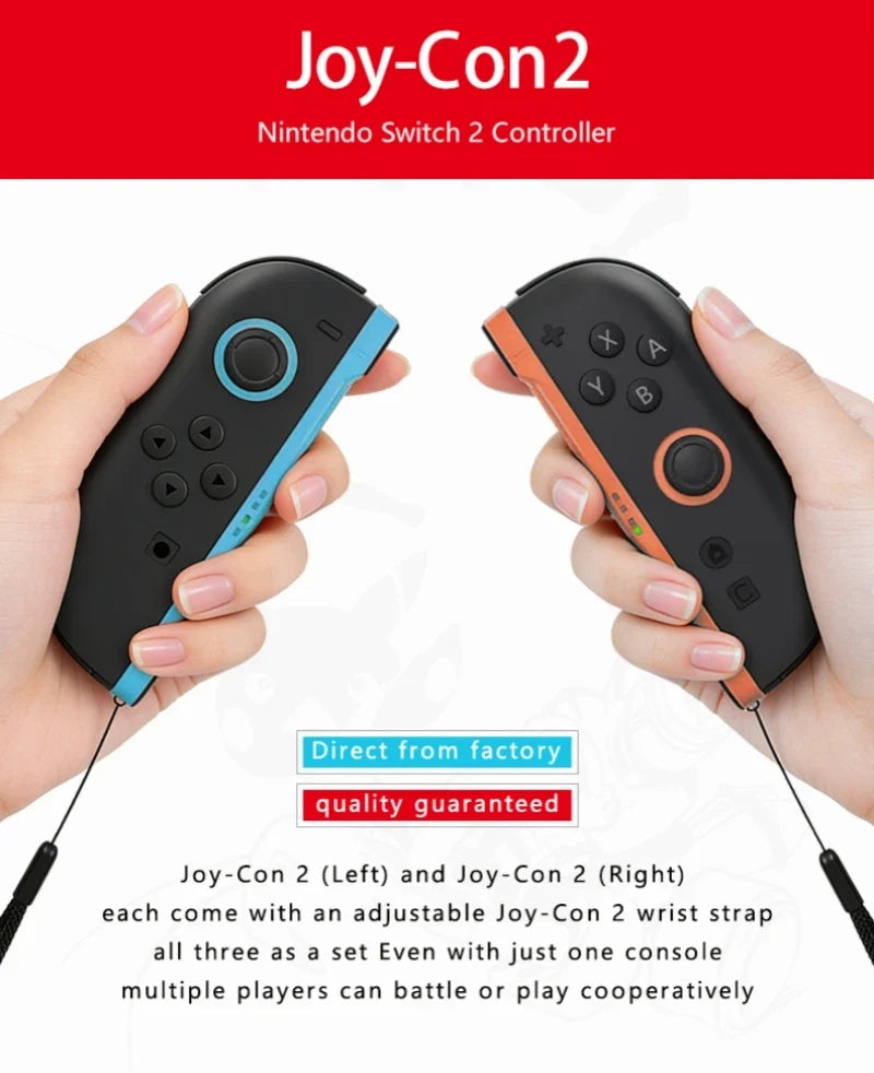 New 2026 Suitable for Switch 2 Joy-Con Controllers Wireless Bluetooth Gamepad NS Left and Right Controllers Replace Gamepads