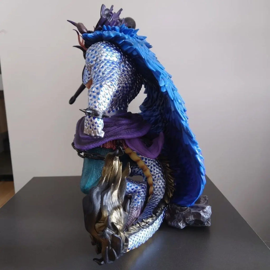 LK Studio One Piece Black Pearl Kaido Beasts 15.74Inch/40cm Zoro Figura de Anime Can move PVC Collect Mode ornament Toys Gifts