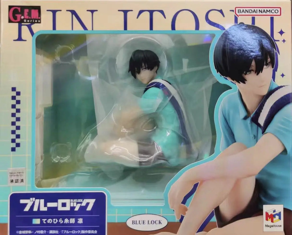 ！！In Stock Original MegaHouse GEM Series BLUELOCK Rin Itoshi 8cm Anime Model Pvc Figure Ornaments
