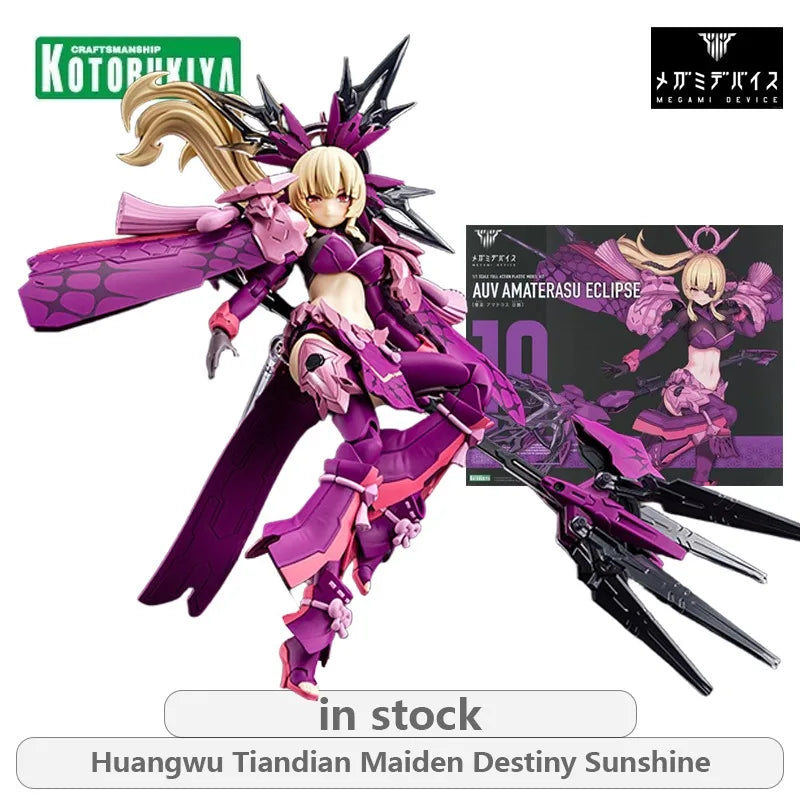 Kotobukiya Osoriginal MEGAMI DEVICE AUV AMATERASU ECLIPSE Anime Action Figure Assembly Model Toys Movable Model Gifts for Boys