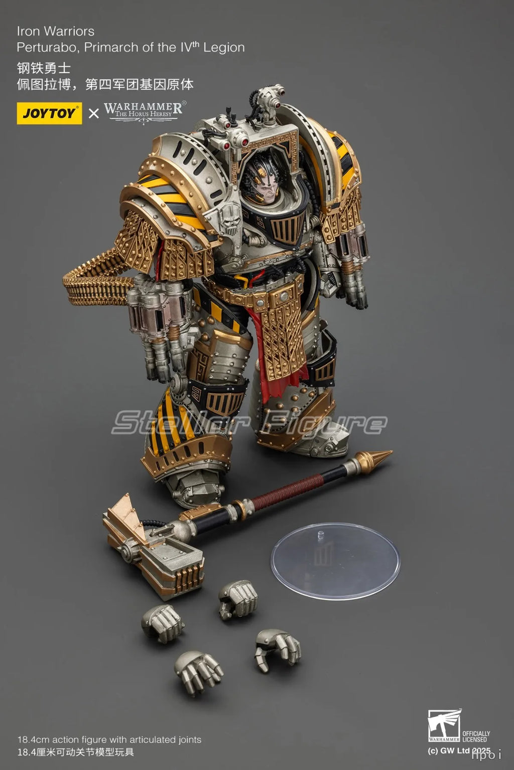【SF】JOYTOY 1/18 Action Figure Lron Warriors Perturabo Primarch of The Lvn Legion Model Toys Gifts Collection Ornaments