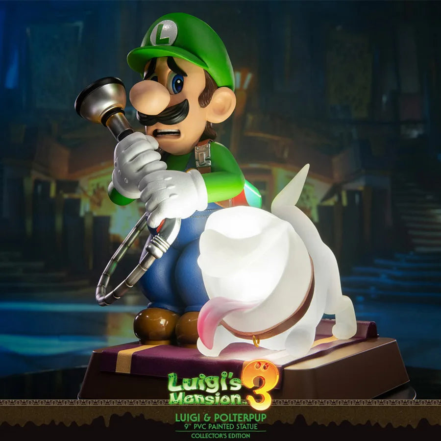 Mario peripheral model ornaments night lights First 4 Figures Luigi Western Pavilion 3 Mario collector's version of figure gifts
