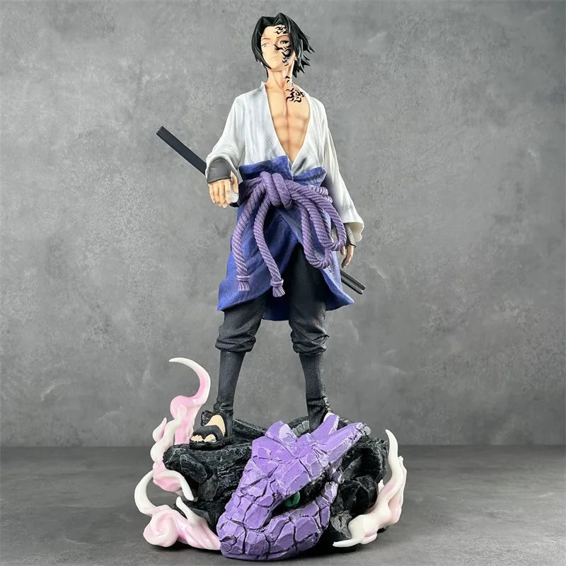 Anime Figure Reel Uzumaki Sasuke Uchiha Figurine Standing Pvc Statue Desktop Ornament Collection Toy Christmas Birthday Gift
