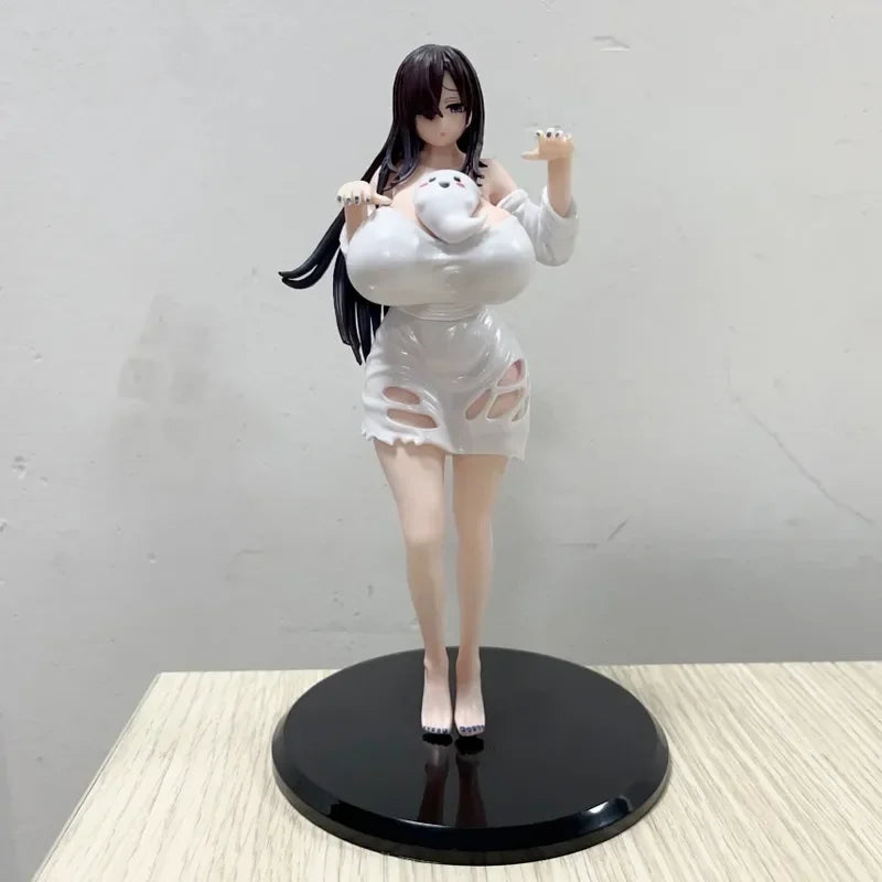 Anime Ghost Atlas Miss Ghost D Cup 19.5cm PVC Action Figure Sexy Girl Peripherals Adult Collectible Doll Ornament Model Gift