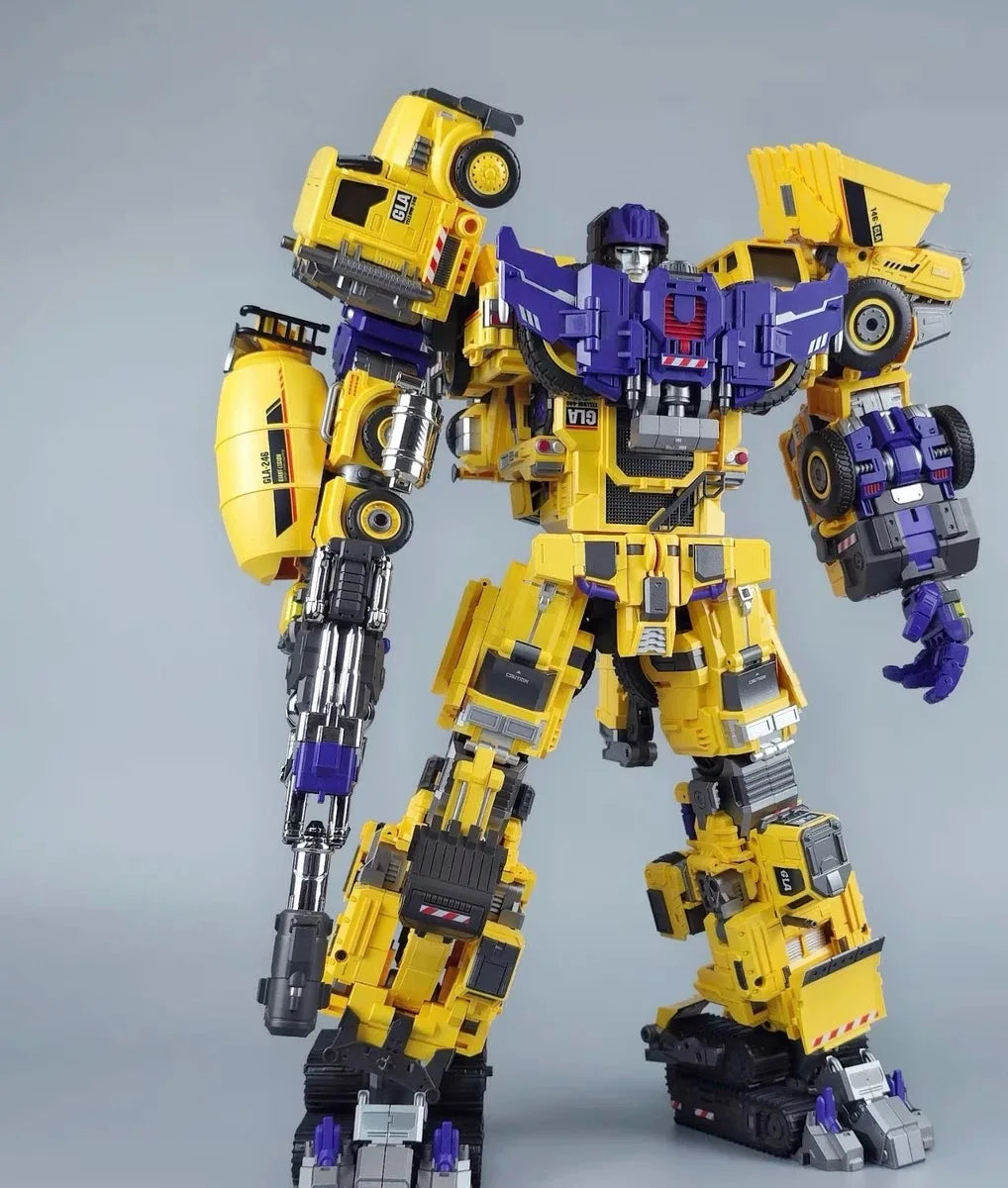 Mechanical Invasion GLA01-06Y Creation God Big S Lishen Yellow Version Set Combination Transformation Toy Gift