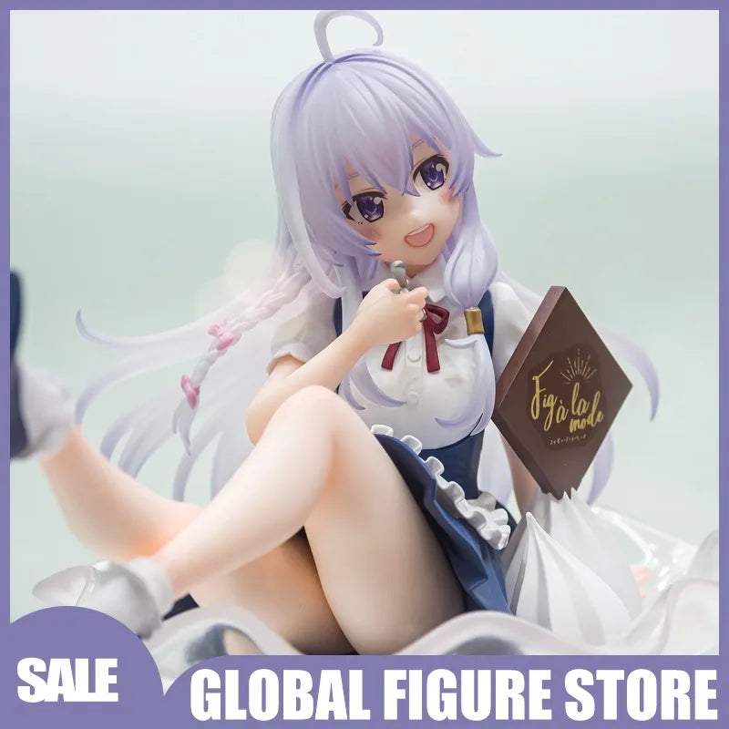 10cm Witch Journey Elaina Ice Cream Animation Figure High-precision PVC Model Two-dimensional Ornaments Boy Girl Save Gifts Toy