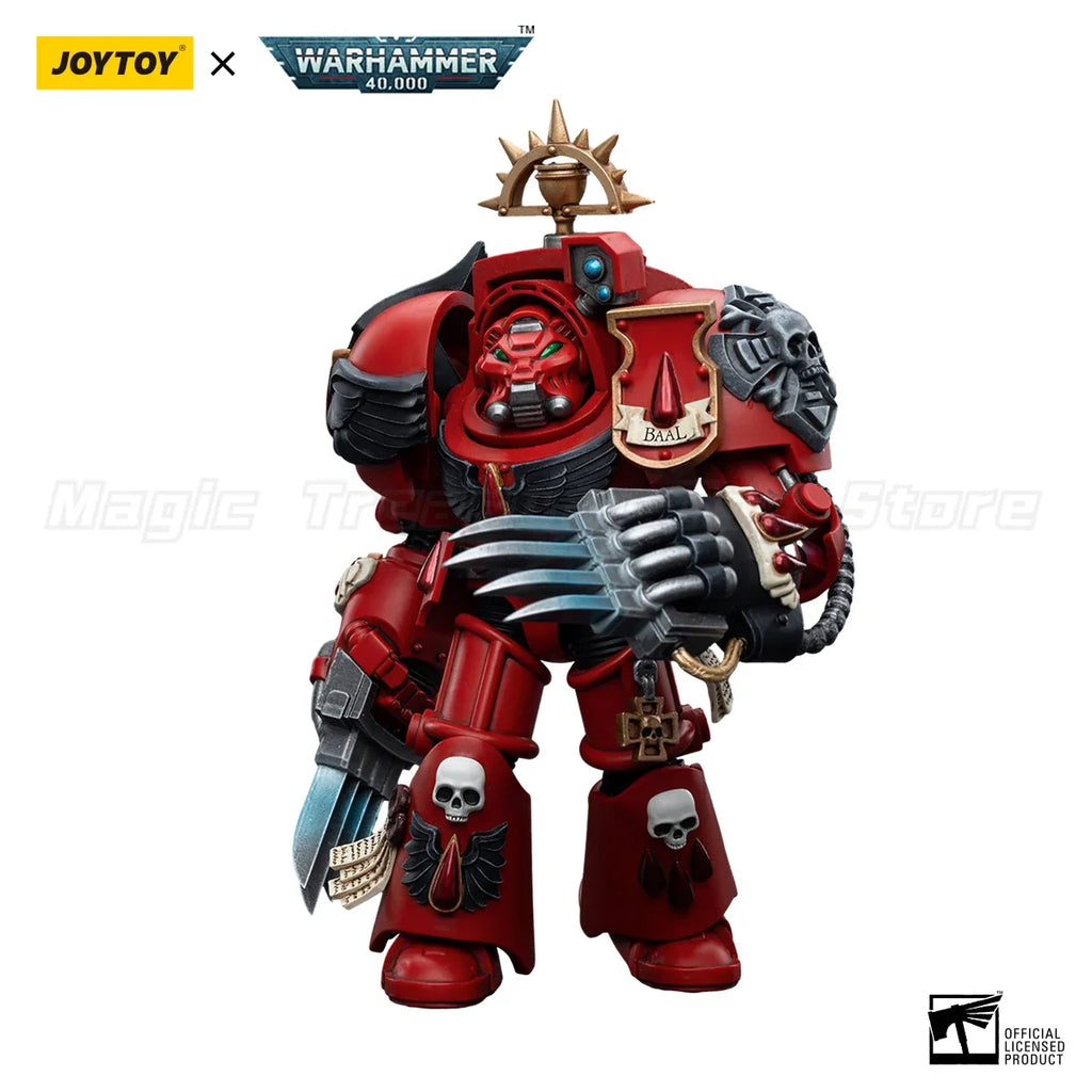 【In Stock】JOYTOY 1/18 Action Figure Warhammer 40K Blood Angels Assault Terminators Brother Tyborel Model Toy