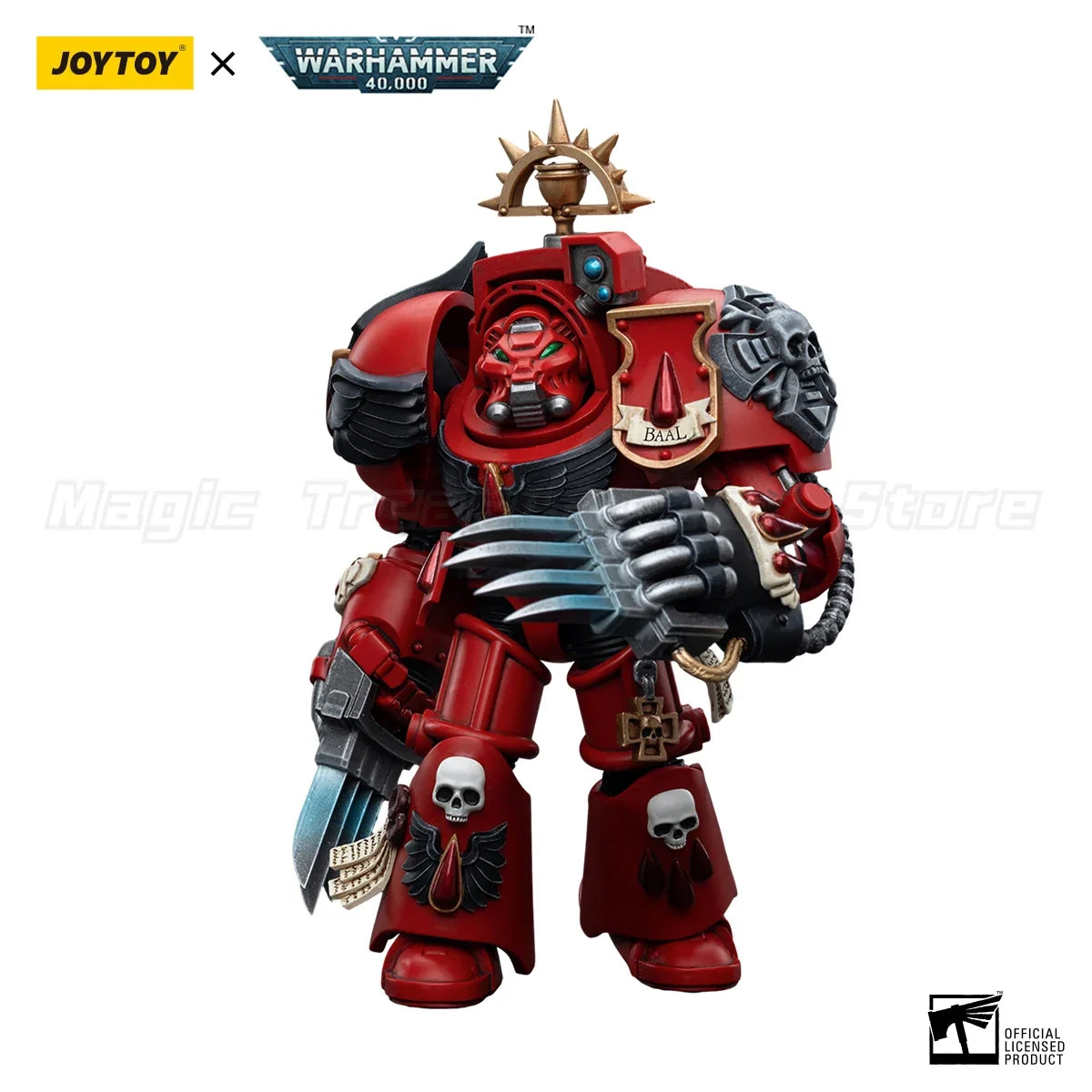 【In Stock】JOYTOY 1/18 Action Figure Warhammer 40K Blood Angels Assault Terminators Brother Tyborel Model Toy