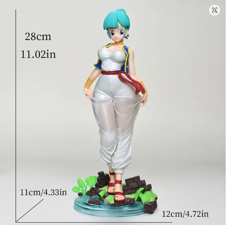 28cm/11in Anime Dragon Ball Z Figure Sexy Style Bulma Figure PVC Action Figure Statue Collection Model Toys Christmas Gifts