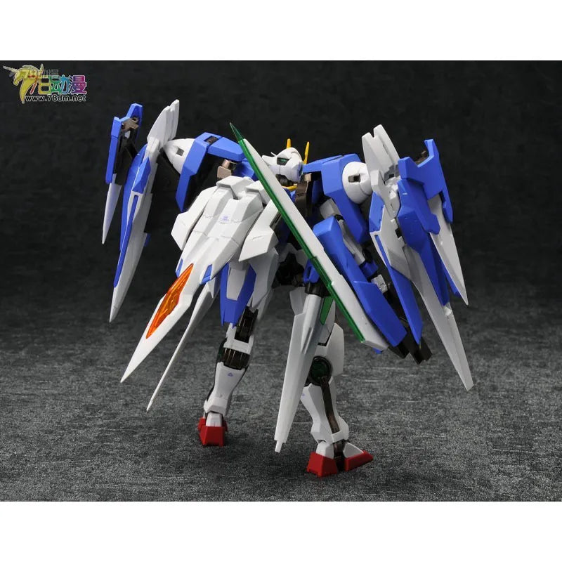 Bandai Original Mobile Gundam METAL ROBOT 00 RAISER GN-0000+GNR-010 Anime Action Figures Toys for Boys Gift Model Ornaments