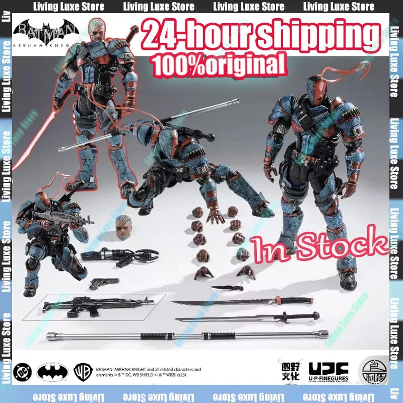 LPZZ ROUNO CUEURE DC002 1/12 Deathstroke Arkham Knight Finished Module Movable Batman Collectible Model Action Anime Figure Toy