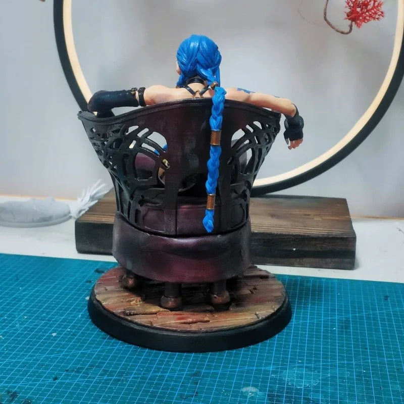 15cm League of Legeneds Figure Jinx Handmade Custom Style Resin Anime Collection Model Ornament Toys Production time 30 days