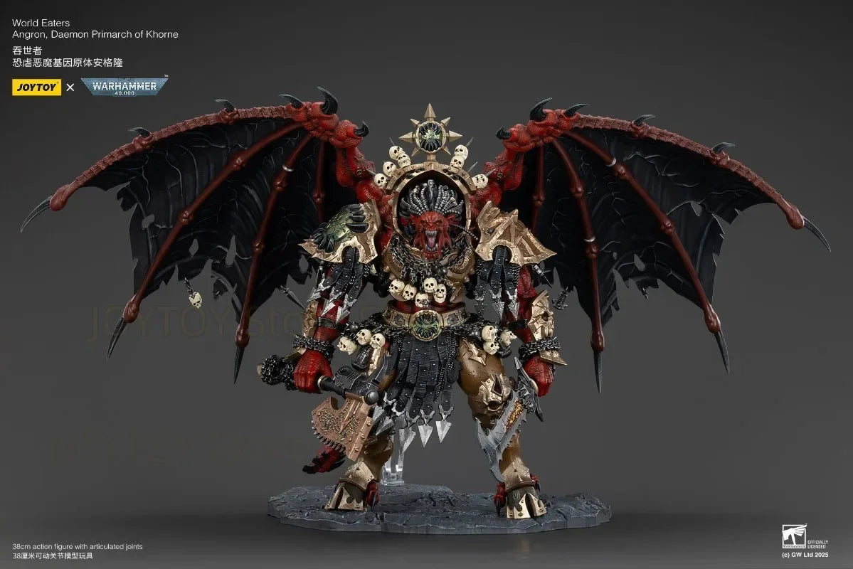 JOYTOY 1/18 Dark Source  40K World-Swallower Terror Demon Gene Primrose Angron Character Model Toy Gift Collection