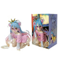 10cm No Game No Life Anime Figure Desktop Cute Cat Ear Shiro Action Figure Room Decorations PVC Adult Collection Model Doll Toys