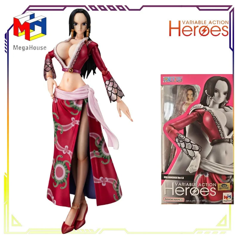 MegaHouse Original Variable Action Heroes VAH Serie Boa Hancock Ver. Blue Limited Edition Anime Actionfigur Modell Spielzeug Geschenke