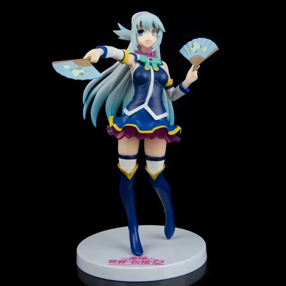 KonoSuba God's Blessing on this Wonderful World! Aqua Anime Girl Figure Megumin/Yunyun/Darkness Action Figure Model Doll Toys