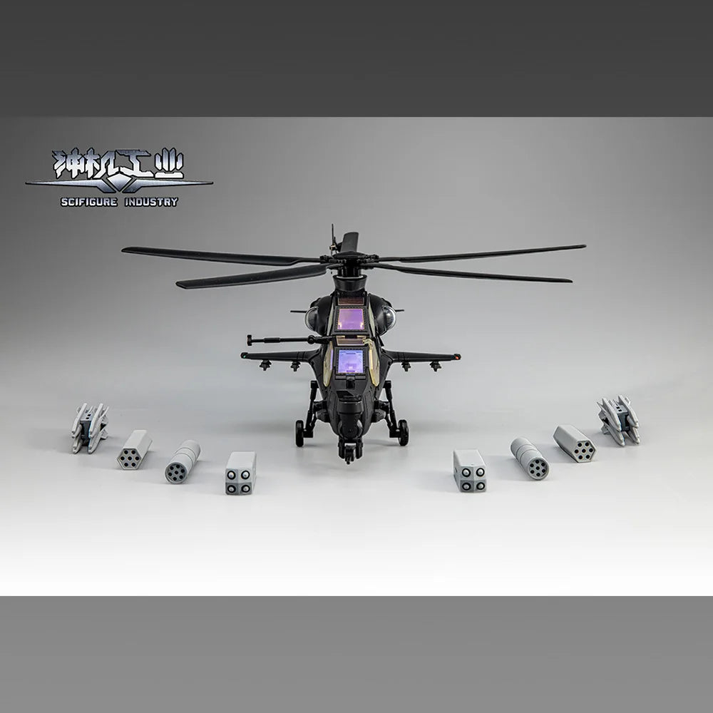【In Stock】Scifigure Industry TFC Craft Series CS-02 Aegopter CAIC WZ10 Fiery Thunderbolt Helicopter Transformation Action Figure