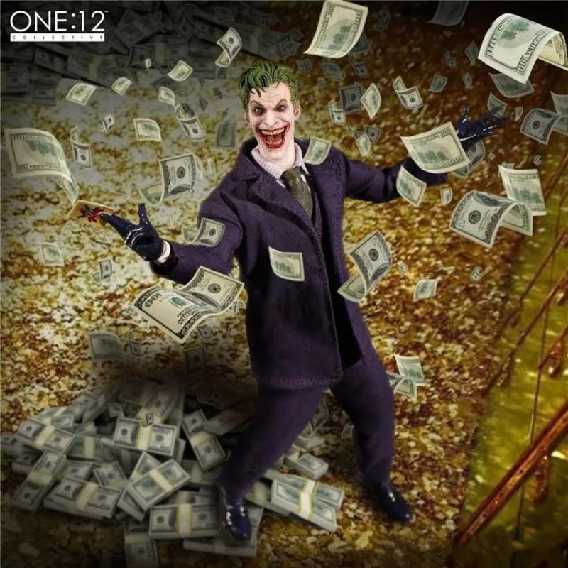 1:12 16cm Dc Comics Joker Scale Articulated Action Figure Collectible Model Superhero Desktop Display Birthday Gift for Fans