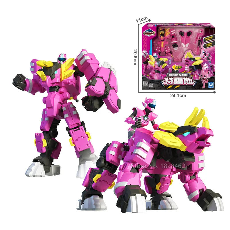 Mini Force 2 Super Dino Power Transformation Robot Toys Action Figures MiniForce X Simulation Animal Deformation Dinosaur Toy