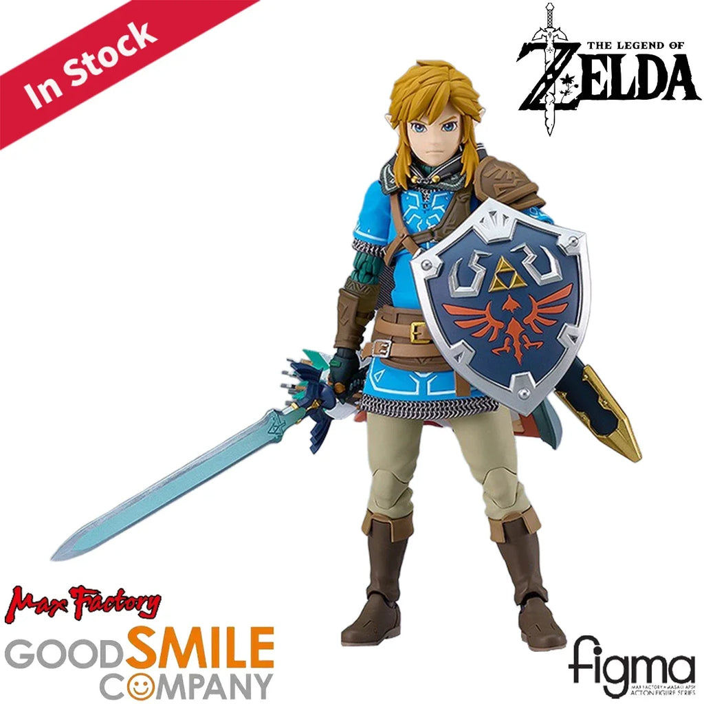 Original Genuine Max Factory GSC Action/Dolls Figma (#626-DX) Zelda No Densetsu: Tears of The Kingdom Link H=150mm Action Figure