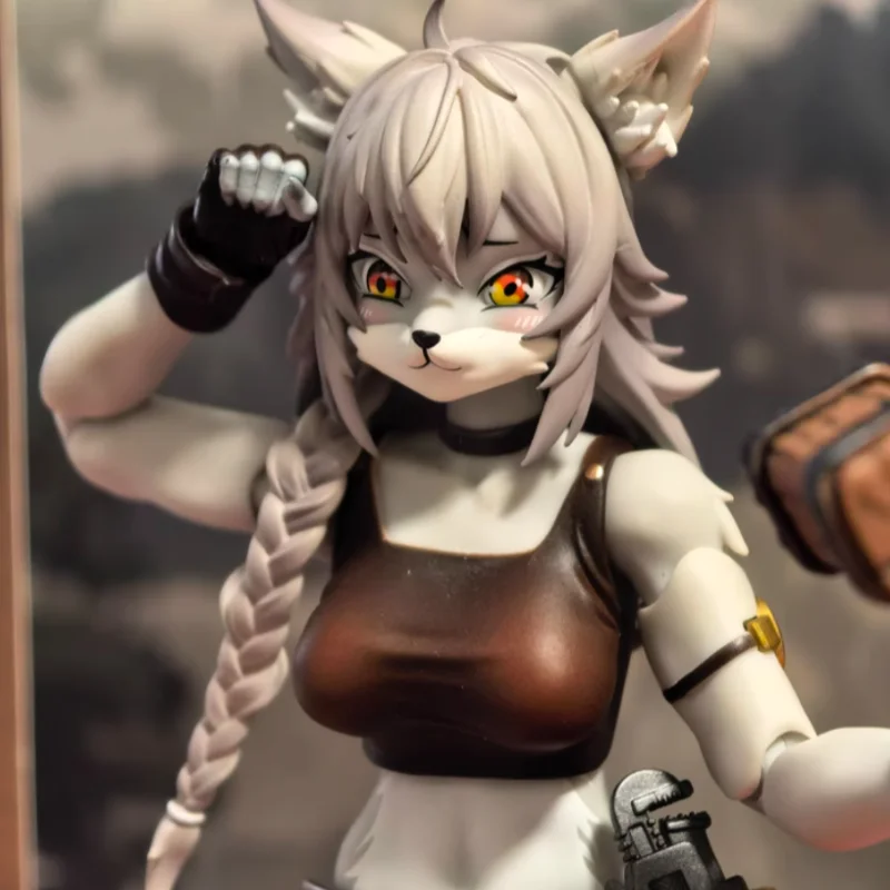 In Stock Adventure Squad Fox Girl Action Figure Repairman Style 1/12 Mobile Finished Figure Model Customized Gifts