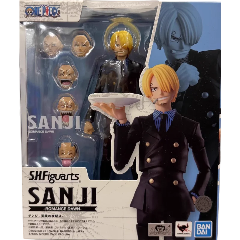Bandai Genuine SHF S.H.Figuarts One Piece Sanji Adventure of Dawn Figure Anime Action Figure Toy Gift for Kids Boys Desk Decor
