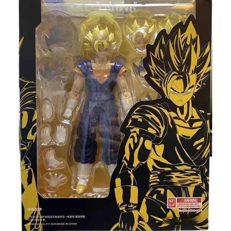 In Stock Dragon Ball Z Vegetto Action Figure KO Goku Vegeta Shf Anime Figures Model Joints Movable Collection Statue Custom Gift