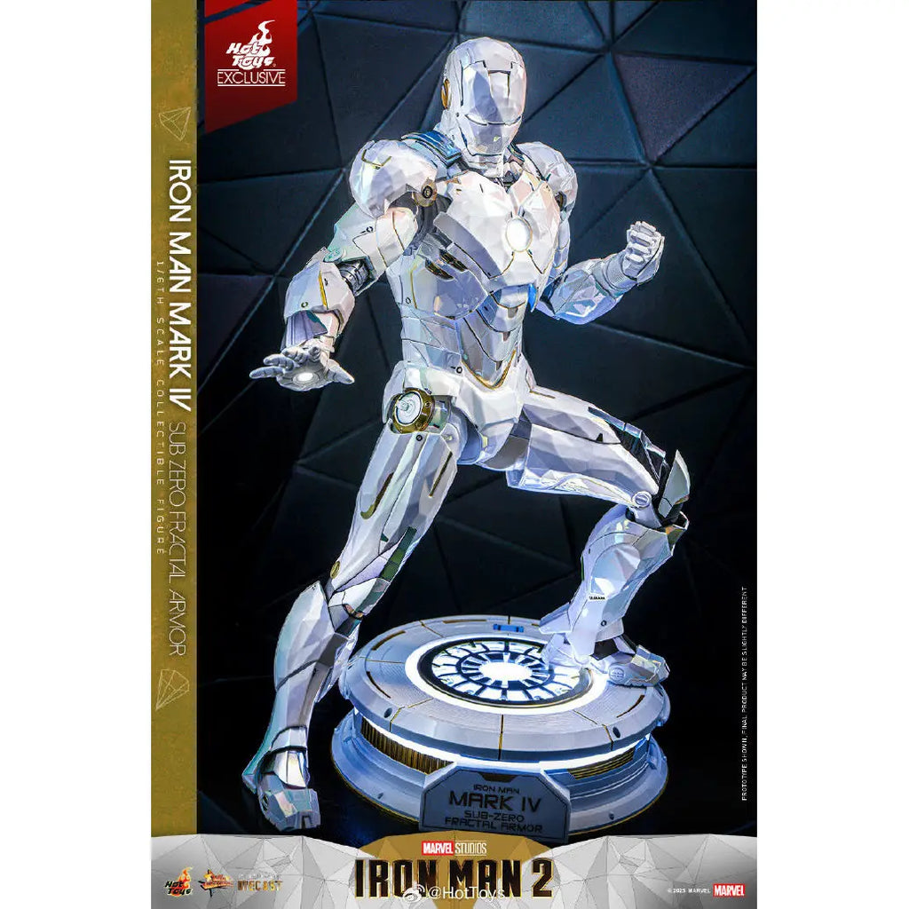 [In Stock] HotToys HT MMS830D74 "Iron Man 2" #Iron Man Mark4 (Polar Geometry Edition) Movable Soldier Suit Figure Toy Collection
