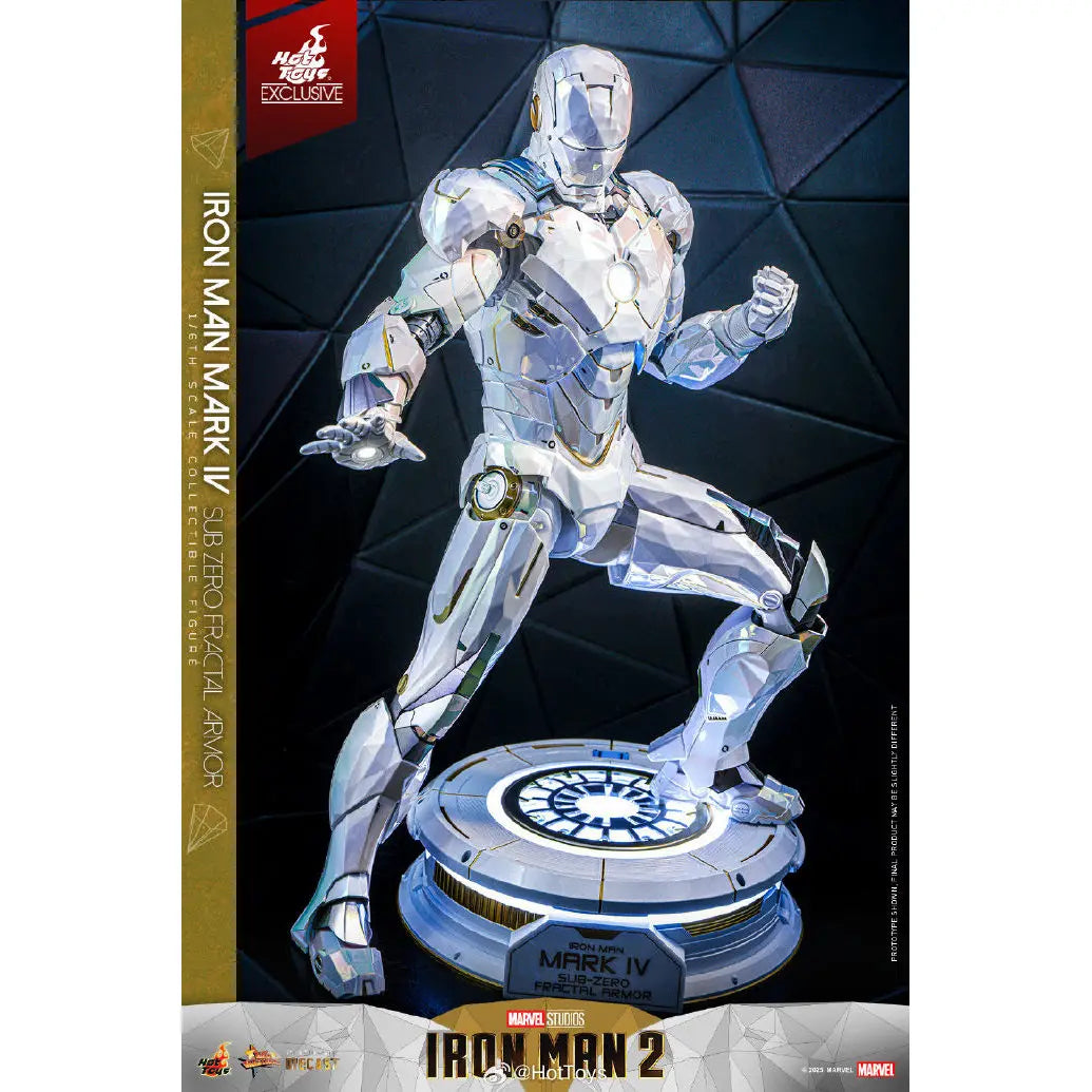 [In Stock] HotToys HT MMS830D74 "Iron Man 2" #Iron Man Mark4 (Polar Geometry Edition) Movable Soldier Suit Figure Toy Collection