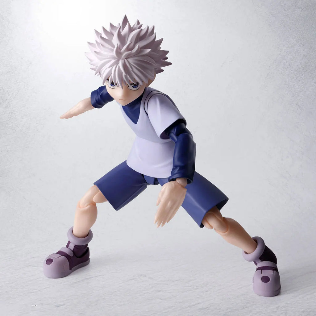 Genuine Bandai Original HUNTER HUNTER Figure Model Kits S.H.Figuarts 1/12 Anime Figures Killua Zoldyck Action Model Toys Gift