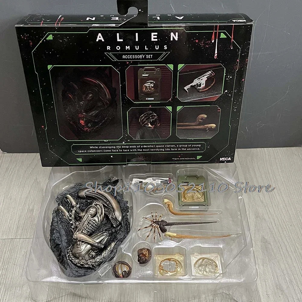 NECA Alien Romulus Accessory Action Figure Alien Romulus Kit Horror Anime Figure Model Decoration Christmas Gift