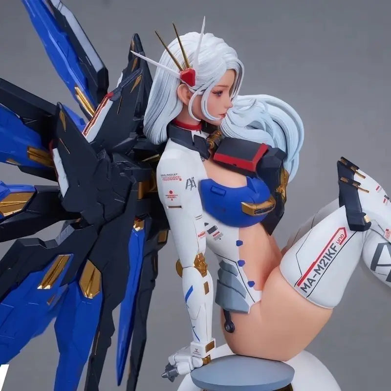 Premium Mecha Girl Mechanical Two-Dimensional Gundam Robot Figure Collectible GK Decoration–Ideal for Anime Toys Enthusiasts