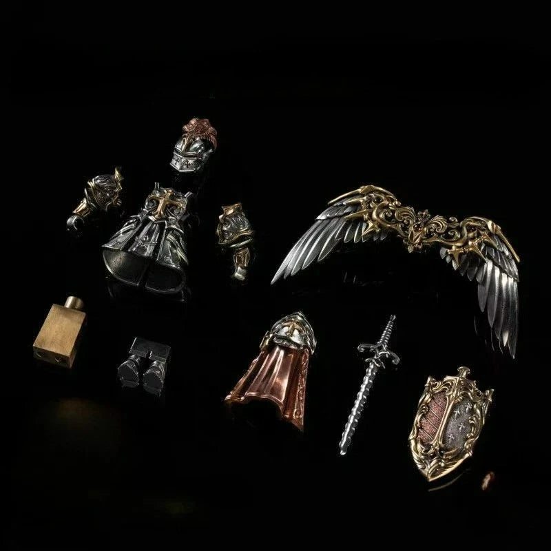 Paladin Magnetic Detachable Metal Figurine Desktop Decoration Copper Pendant Handle Figurine small gifts and souvenirs