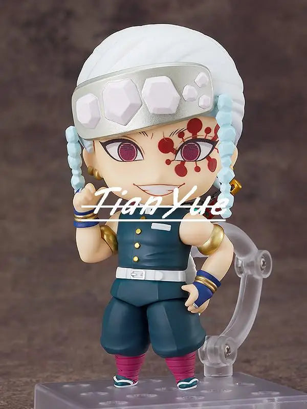 Anime Uzui Tengen 1830 cute version Movable Face Change Figure 10CM
