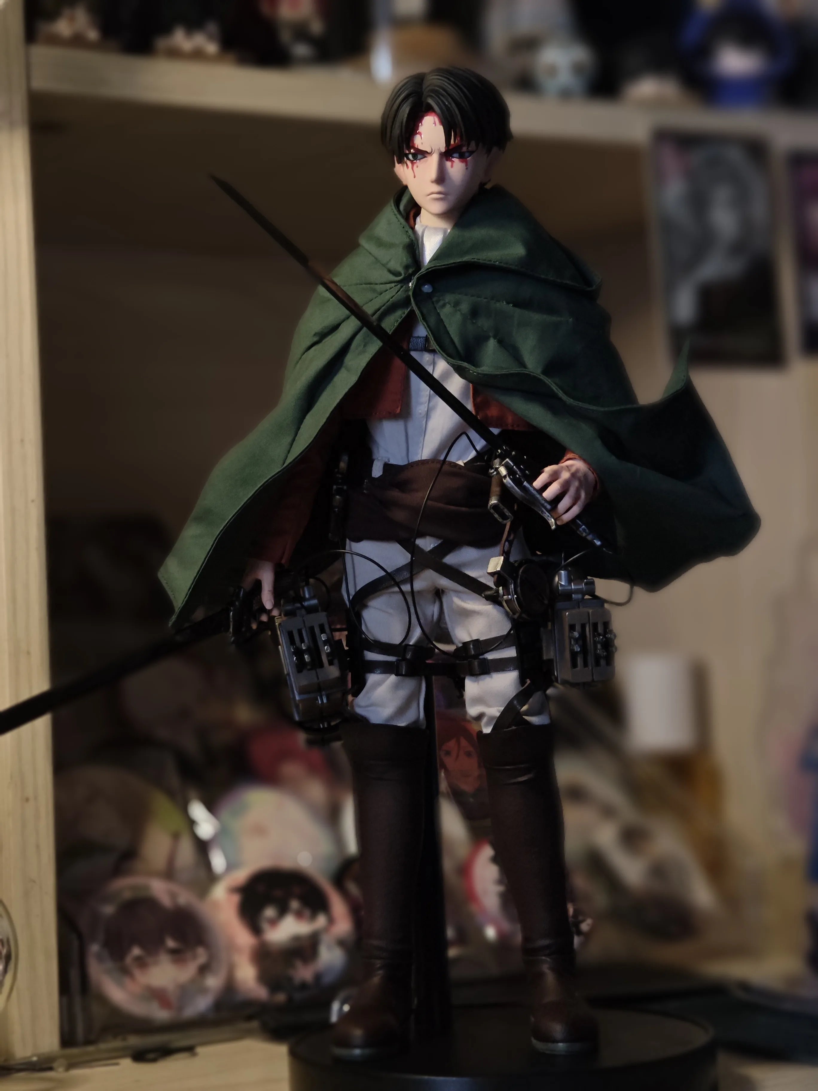 In Stock Original Genuine YIBO TOYS Niren Studio 1/6 YB-R2013 A/B Levi Ackerman Soldier Chief Action Figure Model Toy