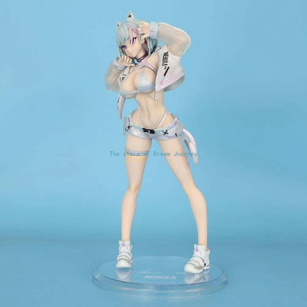 In stock Near Future Nekomata Animation Peripheral Figure GK Trendy Playful Girl Scene Table Set Sculpture Ornament Gift Cat Ear