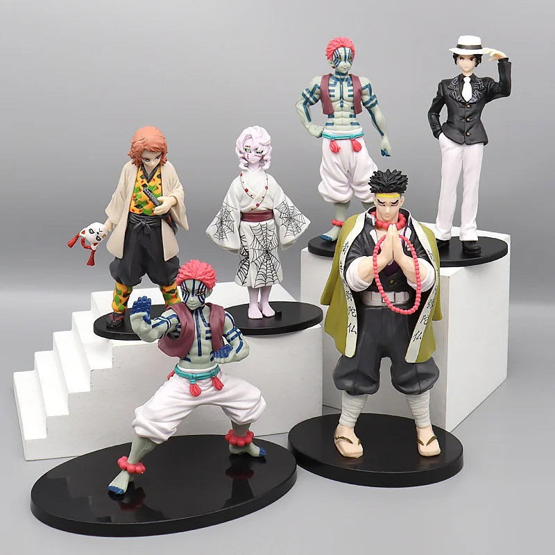 Anime Demon Slayer Kimetsu No Yaiba Sanemi Mitsuri Obanai Muichirou Kyoujurou Tengen PVC Action Figures Model Dolls Toys Gifts