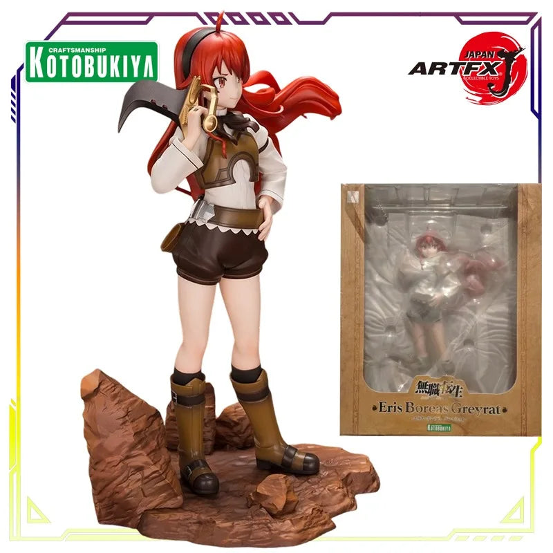 KOTOBUKIYA Original ARTFX J Mushoku Tensei Isekai Ittara Honki Dasu Series Luoqixi Migludia Not Movable Figure Statue Model Toys